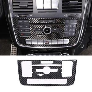 Carbon Fiber Car Control CD Panel Cover Decorate Trim For Benz G-Class 2017-2018 - Picture 1 of 11