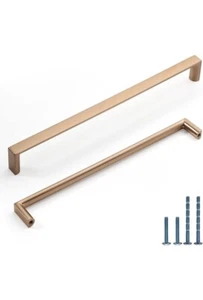 Paquete de 10 KNOKLOCK 8-13/16 pulgadas (8.819 pulgadas) Gabinete Cuadrado Champagne Bronce - Imagen 1 de 5