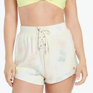 Pantalones Cortos Volcom Lived In Lounge Polar Nuevos con Etiquetas en Estampado Multi Tie Dye Para Mujer Medianos - Imagen 1 de 7