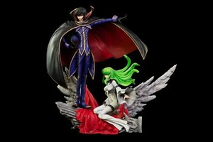Code Geass: Lelouch Of The Rebellion Statua 1:6 Zero & C.c. 38 Cm Kitsune Statua - Foto 1 di 1