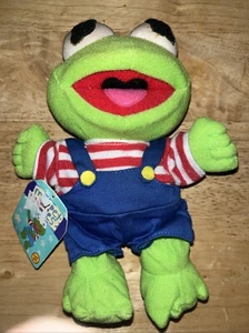 Jim Hensons 1997 Muppet Babies Plush Kermit the Frog Plush Toy 8" SUPER RARE NWT - Picture 1 of 4
