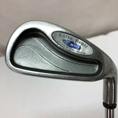 TURBO POWER TITAN-STEEL IRONS 6 IRON SEAMLESS APOLLO STIFF STEEL SHAFT RH 38.5" - Image 1 of 4