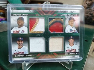2022 Topps Museum Collection Sano/Correa/Polanco/Urshela Minnesota Twins SP#1/1 - Picture 1 of 5