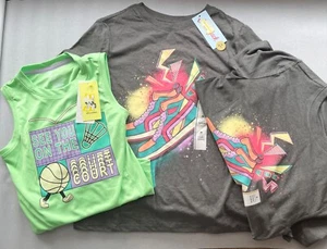 BUNDLE LOT OF 3 BOYS NEW ALL IN MOTION CAT & JACK TSHIRTS TANK TOP SIZES XS S M - Picture 1 of 5