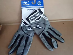Mizuno Vintage Power X Batting Gloves Adult XX-Large 2XL Gray/Black/White RARE - Picture 1 of 8