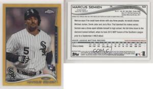 2014 Topps Chrome Gold Refractor /50 Marcus Semien #43 Rookie RC