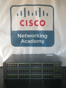 Cisco WS-C3750V2-48PS-S 3750 Ethernet Switch IP ServicesK9 15.0 IOS 1YR Warranty - Picture 1 of 3