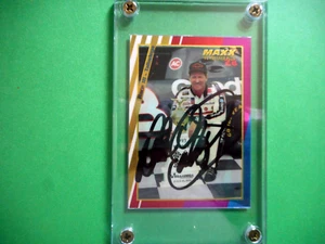 Dale Earnhardt signed 1994 MAXX PREMIER PLUS #3 RACE 18 DEGA VICTORY Card #184 - Picture 1 of 4