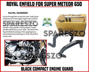 Royal Enfield "BLACK COMPACT ENGINE GUARD" For Super Meteor 650 - Exp.. Shipping - Bild 1 von 24