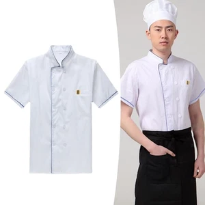 Chef Coat Catering Workwear Double Breasted Adult Comfortable Bakery Uniform - Picture 1 of 22