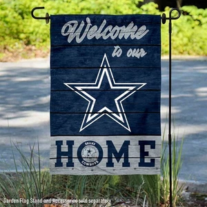 Dallas Cowboys Welcome Home Decorative Official Garden Yard Banner Flag - Picture 1 of 5