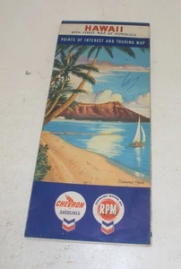 Mapa vintage de las islas hawaianas de Hawái - Imagen 1 de 3