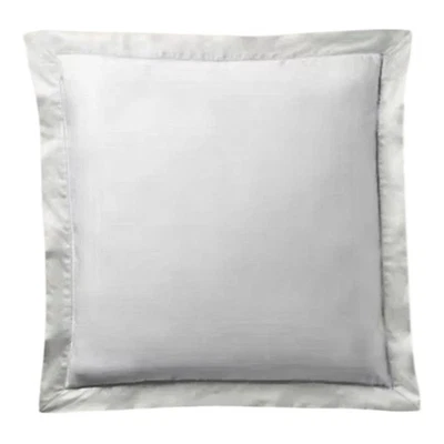 Ralph Lauren Algodón Orgánico Satén Borde Europeo Falso Pergamino Blanco X2 Nuevo con Etiquetas Foto 1 de 4