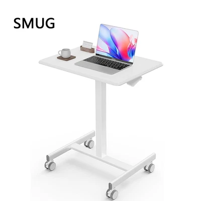 SMUG Home Mobile Portable Laptop Desk Adjustable Height Rolling Small Stand Desk - Image 1 of 4