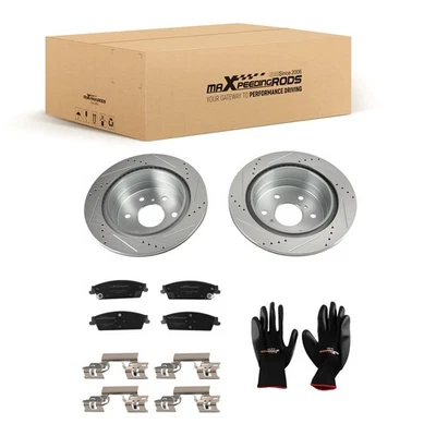 Kit de rotores de freno traseros + pastillas de freno para Chevrolet Suburban/Tahoe 2015-2020 S-55133 Foto 1 de 4