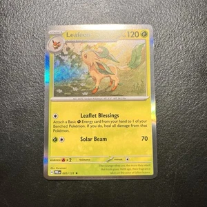 2025 Pokemon SV Prismatic Evolutions Leafeon Reverse Holo Poke Ball #005/131 NM - Bild 1 von 2