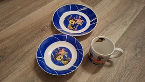Spongebob Schwammkopf 3 tlg. Kinderservice Mit Untersetzer Neu - Bild 1 von 11