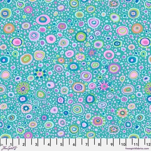 KAFFE FASSETT RÖMISCHES GLAS GP01 TÜRKIS BAUMWOLLE GEOMETRISCHER STOFF 1/2 YARD - Bild 1 von 2