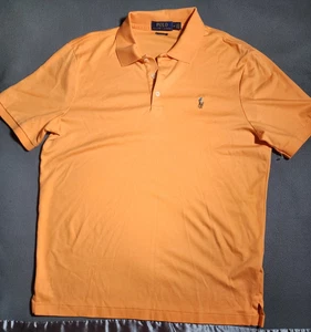 Polo Ralph Lauren Polo Para Hombres Mediano Calce Clásico Naranja Carne Cuello Pony - Imagen 1 de 19
