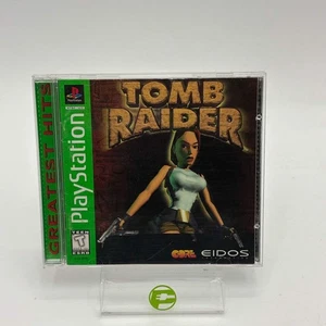 Tomb Raider [Greatest Hits] (Sony PlayStation 1 PS1, 1996) CIB - Imagen 1 de 7