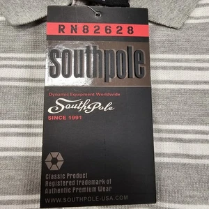 NWD Authentic Collection South Pole Mens Collared Shirt Grunge Striped Size XL - Picture 1 of 22