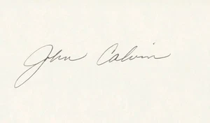 JOHN CALVIN - AUTOGRAPH - Picture 1 of 1