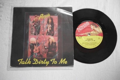 POISON TALK DIRTY TO ME MUSIC FOR NATIONS RECORDS UK 7" VINYL SINGLE in P/SLEEVE - Image 1 of 2