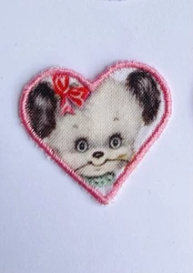 Kawaii Patch Klein Tiny Hund wauzi Japan Swimmer 4cm Handmade In Germany - Bild 1 von 3