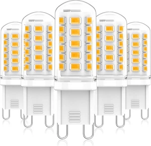 5Pack G9 LED Bulbs No Flicker Non-Dimmable Energy Saving Light Bulbs Chandelier - Picture 1 of 19