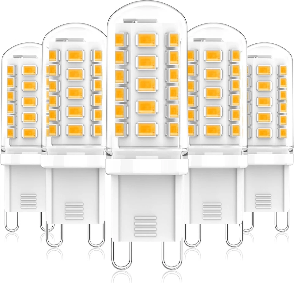  5Pack G9 LED Bulbs No Flicker Non-Dimmable Energy Saving Light Bulbs Chandelier - Image 1 of 4