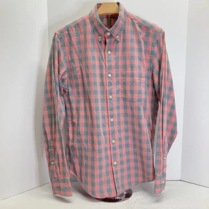 J Crew Women’s Pink & Blue Checked Long Sleeve Button Down Shirt Size M - Picture 1 of 6