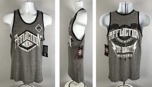 Neu mit Etikett Affliction American Customs Motor Club Tanktop Shirt Herren Small 50/50 grau - Bild 1 von 4
