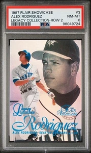 1997 Flair Vetrina Alex Rodriguez #3 Legacy Collezione Fila 2/100 PSA - Foto 1 di 2