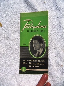Feb 1953 British PARLOPHONE Supplement JACK PARNELL Record Overseas CATALOG LP - Picture 1 of 3