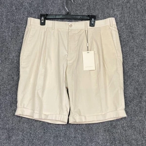 Suitsupply Sand Pleated Bosa Shorts Mens US 38 EU 54 Corduroy Casual B191209 - Picture 1 of 9