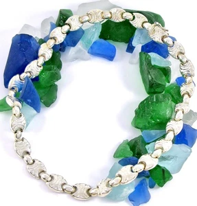 Sterling Silver 925 Oval Link 17.5" Necklace 59G - Picture 1 of 12