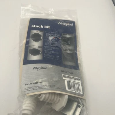 Kit de pila Whirlpool GENUINO W10869845 para uso con solo lavadora y secadora de carga frontal Foto 1 de 2