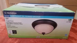 Westinghouse 64006 Oil Rubbed Bronze LED Flush Mount Ceiling Fixture 11 Dia. in. - Picture 1 of 2