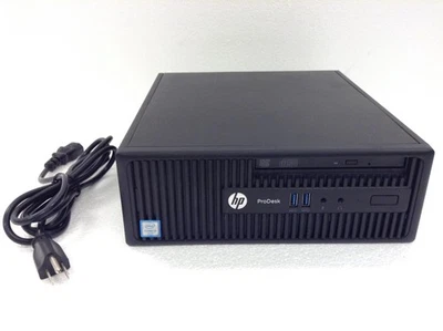 HP ProDesk 400 G3 SFF Computer Intel Core i3-6100 3.70Ghz w/ 4GB Ram, DVD-ROM - Image 1 of 4
