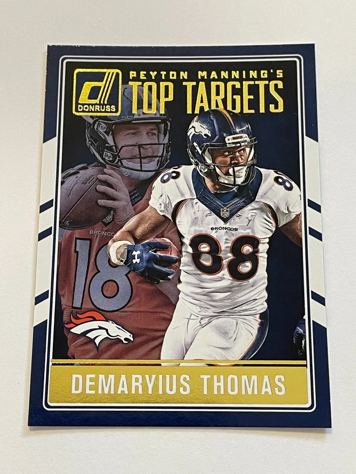 2016 Panini Donruss Football Top Targets #4 - Demaryius Thomas - Denver Broncos - Image 1 of 2