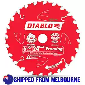 Diablo TCT 165mm 24T Teeth Framing Circular Saw Blade 6.5" 6 1/2" - Picture 1 of 2