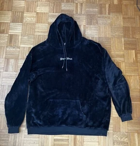 Huge Hood - Long Shirt - Teddy Fleece - Farbe schwarz - riesig - Huge size - Bild 1 von 3