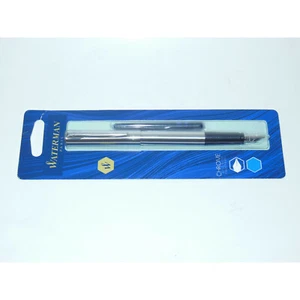New Waterman Allure Fountain Pen Chrome Fine Steel Nib +Blue Cartridge S0174956 - Picture 1 of 1