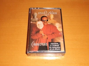 STEVIE WONDER CHARACTERS CASSETTE TAPE SPAIN - NEW & SEALED! MICHAEL JACKSON - Picture 1 of 2