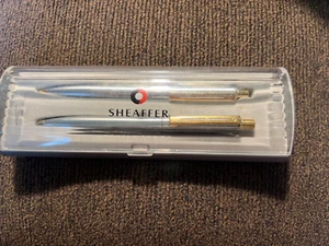 Vintage Sheaffer Pen & Mechanical Pencil Set with UAW United Auto Workers Logo - Picture 1 of 4