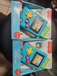 Fisher-Price Laugh & Learn Baby & Toddler Toy Lil’ Gamer Pretend Video Game X2 - Picture 1 of 6