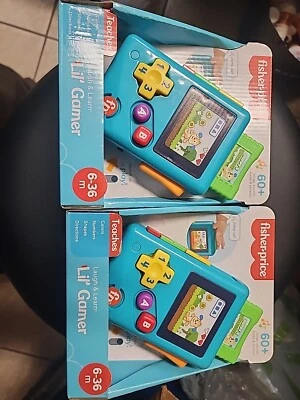 Fisher-Price Laugh & Learn Baby & Toddler Toy Lil’ Gamer Pretend Video Game X2 - Image 1 of 4