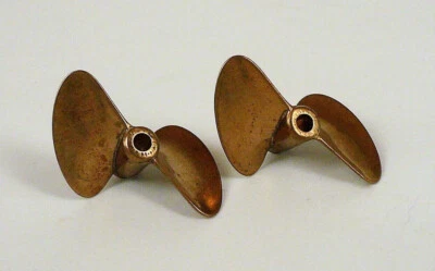 Aquacraft AQUB9715 par de 2 lâminas latão adereços de barco controle remoto 40 x 53 - Imagem 1 de 3