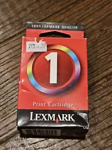 Genuine Lexmark #1 Color 18C0781 Ink Cartridge - Sealed Expired - Picture 1 of 6