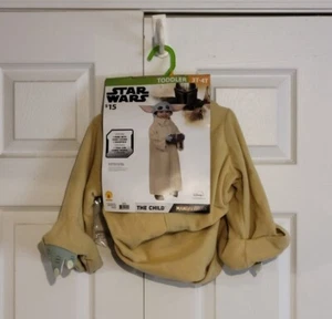 Star Wars Grogu Mandalorian Child Baby Yoda 3T-4T Toddler Halloween Costume - Picture 1 of 4